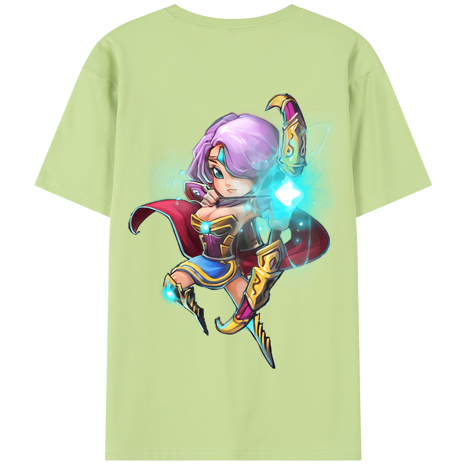 リーグ・オブ・レジェンド League of Legends LOL 綿100％半袖Tシャツ（背面プリント）